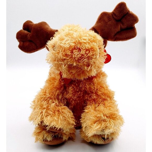 TY Classic Plush MELVILLE the  Moose 11.5" Stuffed Animal Toy Tysilk w/Hangtag - Picture 9 of 9